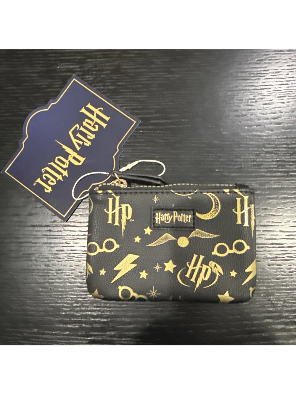 Warner Bros. Black & Gold Harry Potter Zip Coin Pouch